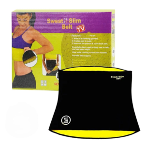 Sweat Slim Belt Black Color (XL)